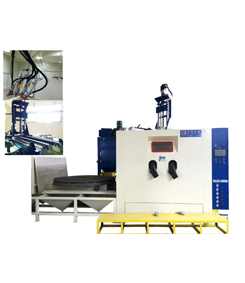 臺(tái)車轉(zhuǎn)盤吸入式自動(dòng)噴砂機(jī)